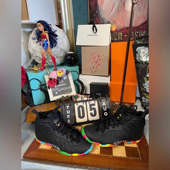 Nike Little Posite One QS Black Fruity Pebbles, GS, Size1